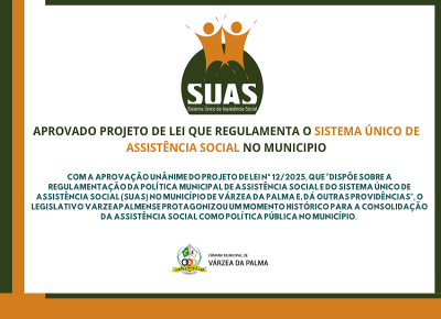 APROVADO PROJETO DE LEI QUE REGULAMENTA O SISTEMA ÚNICO DE ASSISTÊNCIA SOCIAL