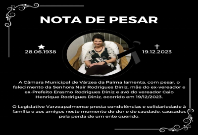 NOTA DE PESAR