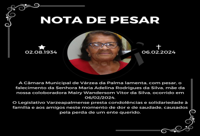 NOTA DE PESAR